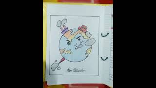 Science project file 🥰🤩 Topic: Air Pollution 🥰🤩 For Class 6 ##siblingsuniversity
