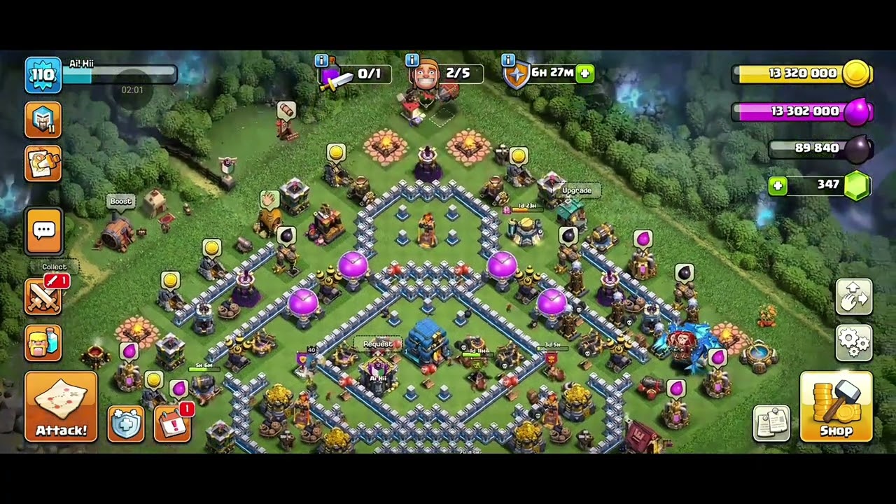 Clans Of Caln Ai Hii Clan War Attak. 