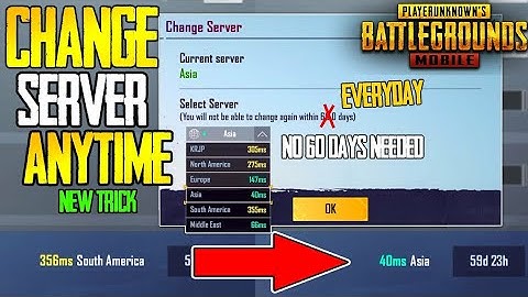 HOW TO CHANGE SERVER IN PUBG MOBILE AFTER NEW UPDATE | RAJPUTISLIVE