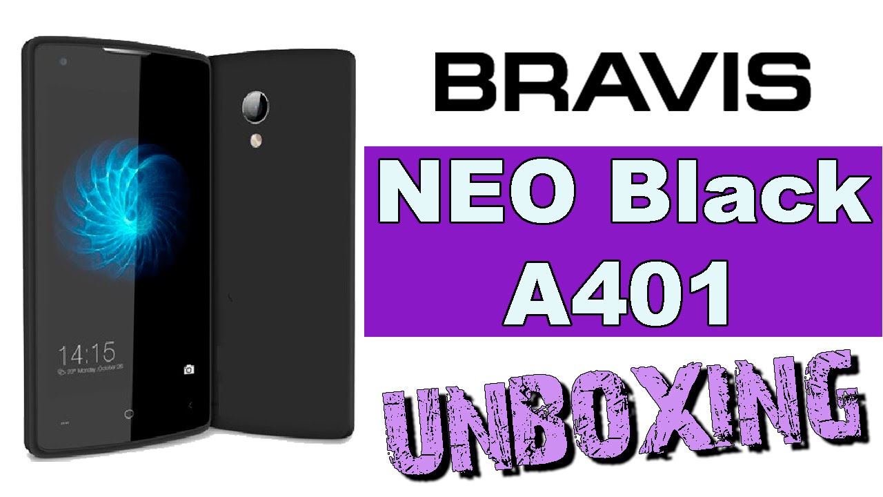 Распаковка Бюджетный Смартфон Bravis A401 Neo Black 4 ядра, 4 дюйма, IPS, Unboxing Smartphone Бравис