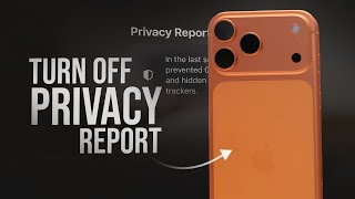 How to Turn Off Privacy Report on Safari (tutorial)