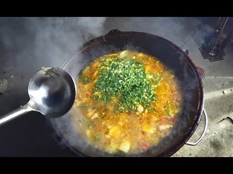 ЩИ в КАЗАНЕ на дровишках!