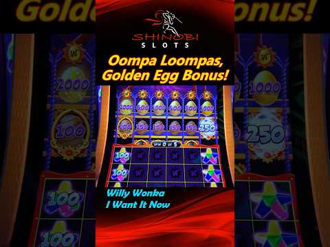 Willy Wonka I Wanted The Golden Egg Bonus and I Got It! #shinobislots #shorts #shortfeed