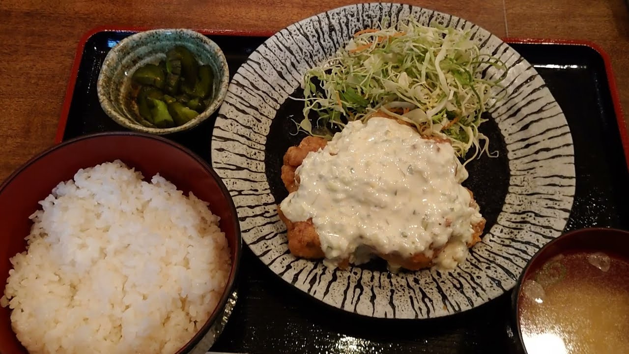 渋谷 地鶏や 虎視眈々 のチキン南蛮定食ランチ Youtube