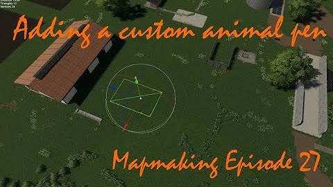 Map-making Episode 27, How to add a custom Animal pen to your map!