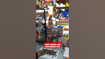 DONGYI COUNTING COINS INSIDE MANSING STORE / #shorts