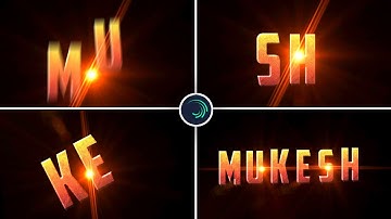 3D Trending Name Art Video editing in Alight Motion Instagram trending video editing app