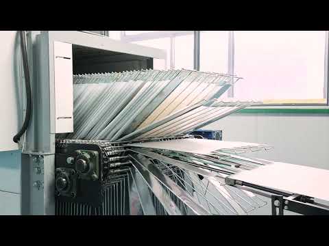 GST720 heat transfer label printing machie with the wicket dryer and stacker