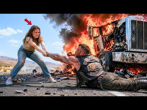 Deaf Girl Saved a Biker from a Burning Truck — Hells Angels Repaid Her in Tears