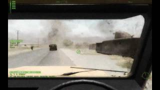 Arma 2 OA - Convoy in Afghan Gets Attacked[Helmet Cam]