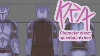 Character sheet Speedpaint + lore! (Ft. My oc, Krix)