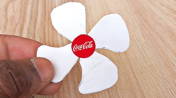 How to make fan blade | How to make propeller at home for dc motor | Homemade propeller