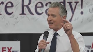 Newsom begins to campaign for Democrats outside California
