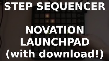 Pure Data Novation Launchpad step sequencer (Download available)