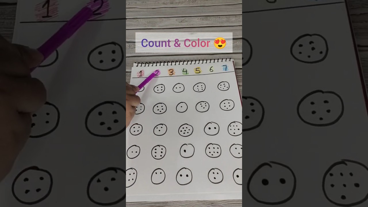 Summer Vacation Activity 10- Count and Color 