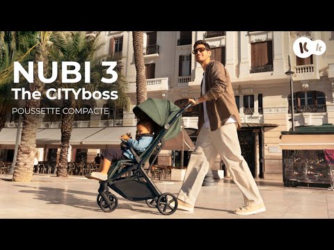 Kinderkraft NUBI 3 – le CITYboss des poussettes | légère, pliable, avec de grandes roues