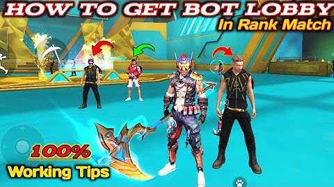 Noob Lobby Glitch⚡How To Get Bot Lobby In Free Fire⚡Rank Push Glitch In Free Fire