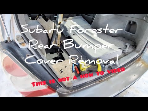 Removing a rear bumper cover for inspection