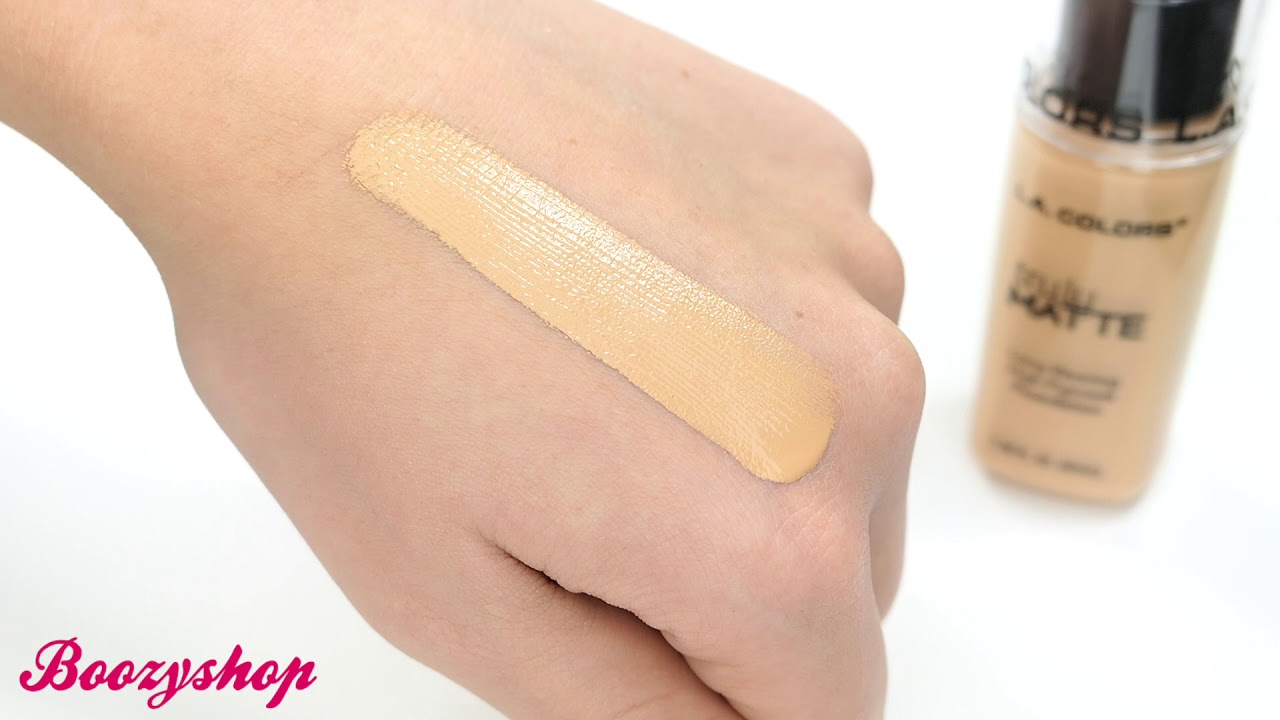 L A Colors Truly Matte Foundation Warm Honey YouTube