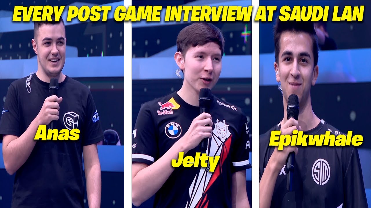 EVERY POST GAME INTERVIEW FROM 2M$ *SAUDI FORTNITE LAN EVENT* (Anas, Pinq, Jelty, Epikwhale)