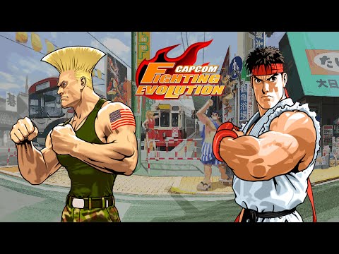 Capcom Fighting Evolution - Guile/Ryu - Arcade Mode Playthrough