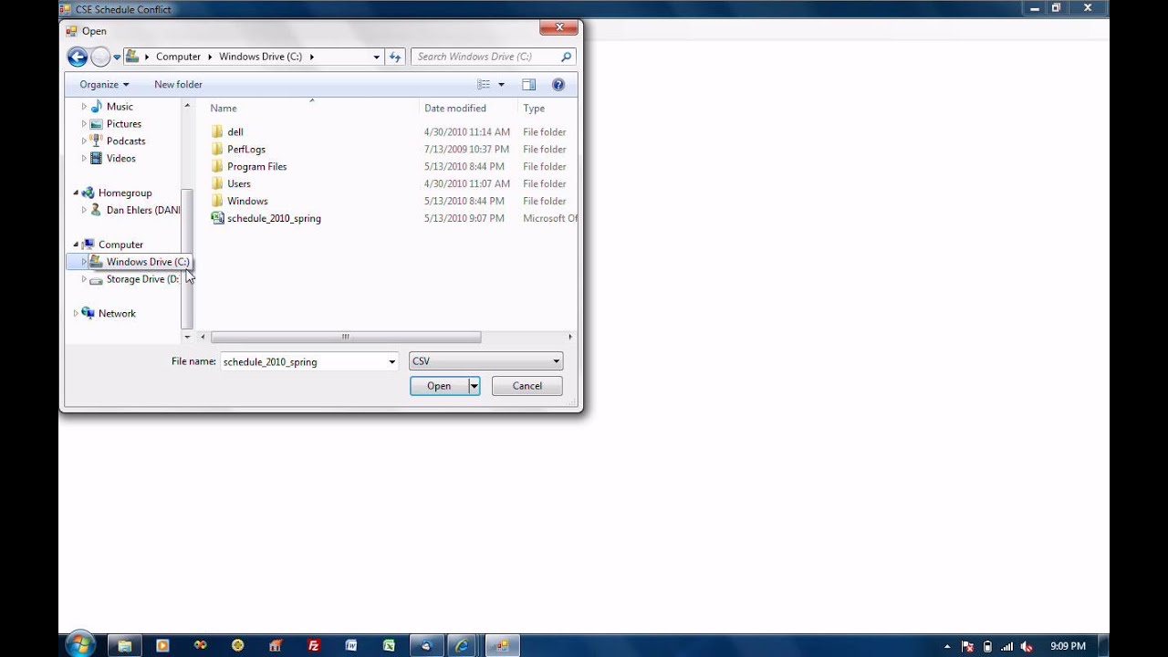 Schedule Conflict Viewer YouTube