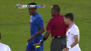 Yellow card HAI - No.16 Zachary HERIVAUX #CMOQ2015 #CONCACAF @fedefutbol_CR @fhfhaiti