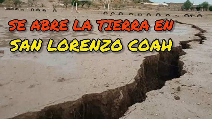 SE ABRIO LA TIERRA Y PARTIO EL RANCHO  A LA MITAD  (LA CANCHA) SAN LORENZO COAH , MEXICO