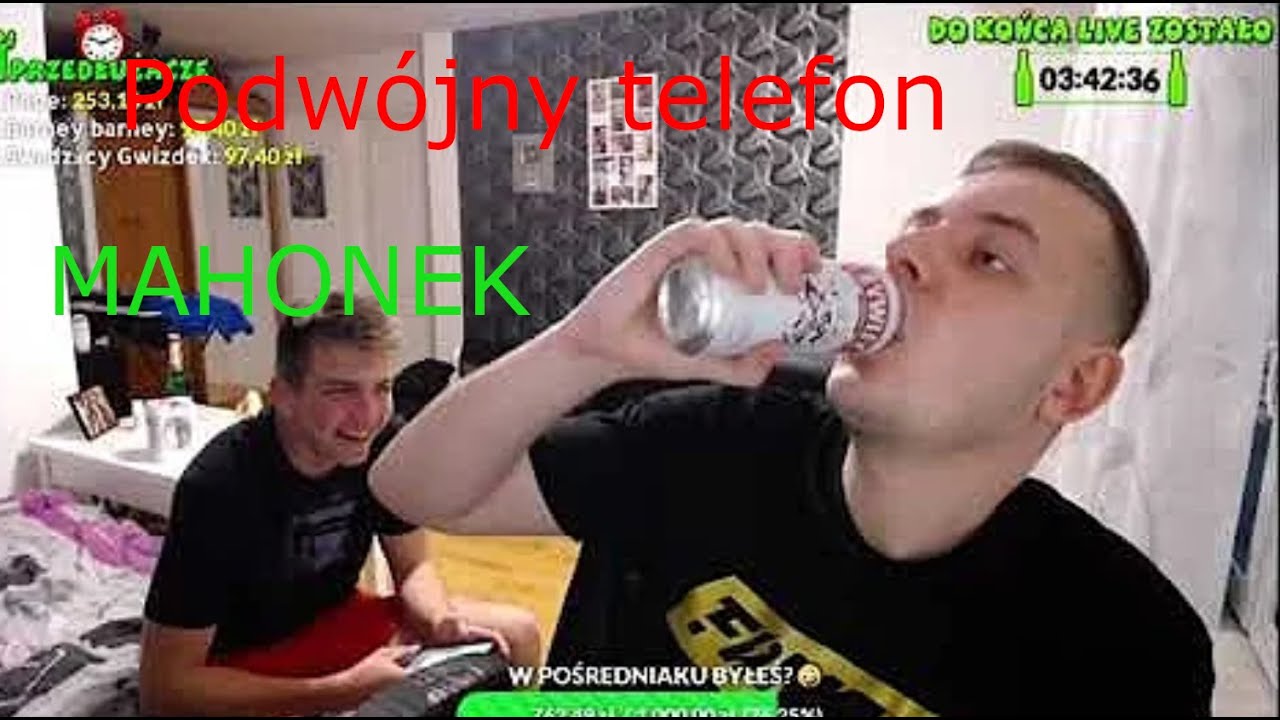 Mahonek podwójny telefon  z pretensjami