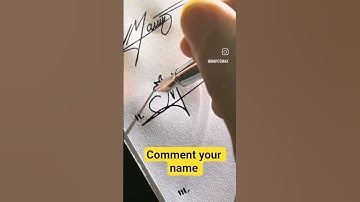 Comment your name and we will make a video #trending #youtubeshorts #namesignature #signature #sign