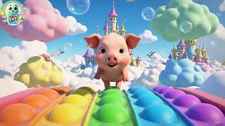 Historia del Salto del Cerdito Arcoíris – Mundo de Colores y Magia | Rima Infantil para Niños