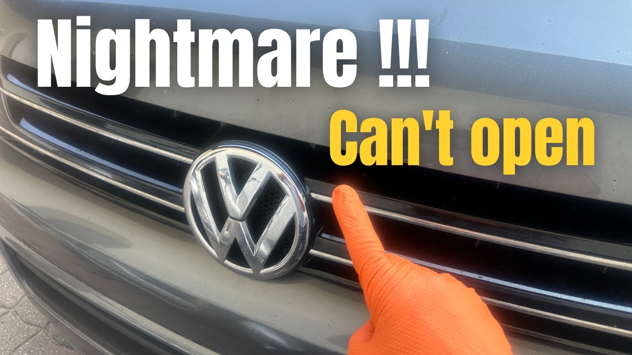 VW T5 T6 Bonnet / Hood won't open - Easy fix