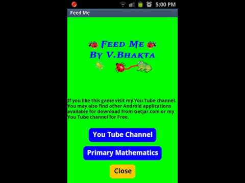 FeedMe Orientation Sensor Android Game