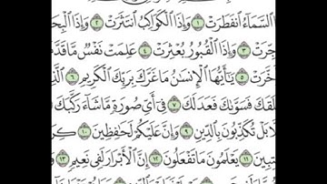 سورة الانفطار كاملة بصوت الشيخ عبدالولي الأركاني.