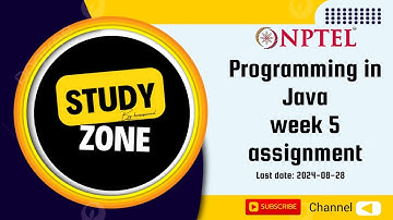 programming in Java week 5 #trending #nptel