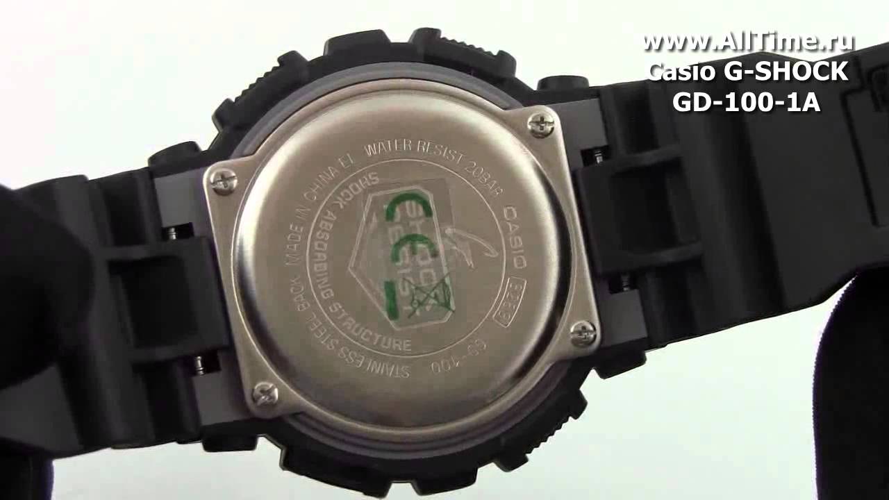 Обзор. Мужские наручные часы Casio G-SHOCK GD-100-1A