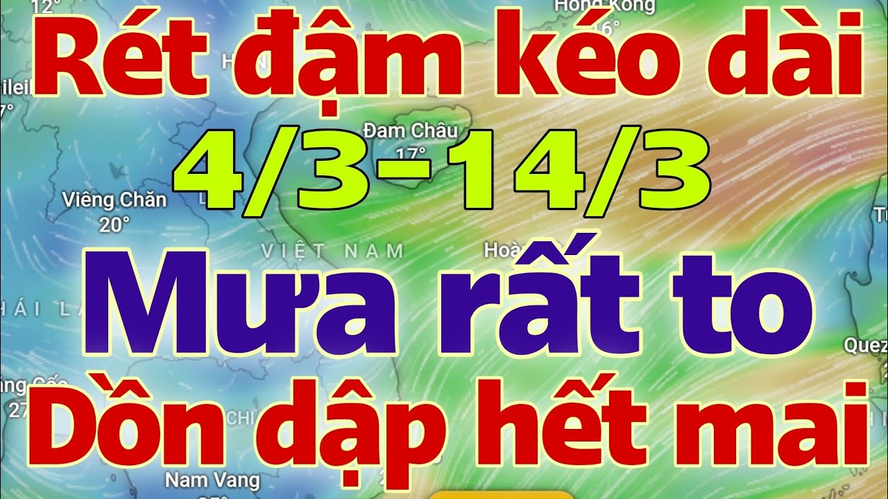 Dự báo thời tiết hôm nay và ngày mai 5/3/2026 | dự báo bão mới nhất | thời tiết 3 ngày tới