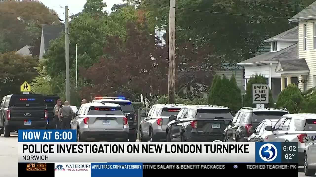 Police investigation on New London Turnpike in Norwich YouTube