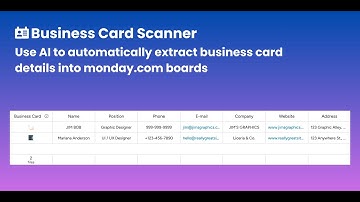 Business Card Scanner for monday.com