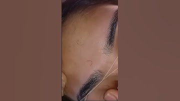 eyebrow threading tutorial 👆 #eyebrowtutorial #threading #short #shorts #shortyoutube #ytshorts