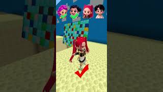 KPop Demon Hunter VS Noob Pro Challenge😱 pt.4 #shorts #minecraft #brainrot