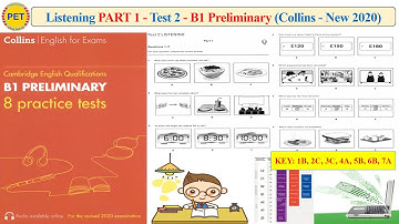 B1 Preliminary - Collins - Listening Part 1 Test 2 (2020 + Transcript + Key)