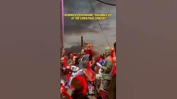 Kendrick Lamar performing "squabble up" live for the first time at TDE Christmas Concert