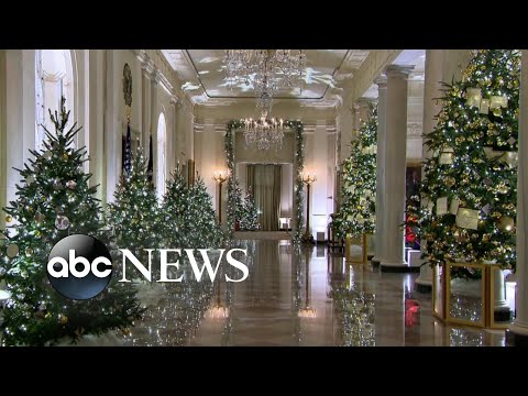 First lady jill biden unveils 2022 white house holiday decorations