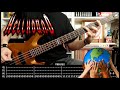 HELLHOUND - Change the world (BASS cover with TABS &amp; lyrics)