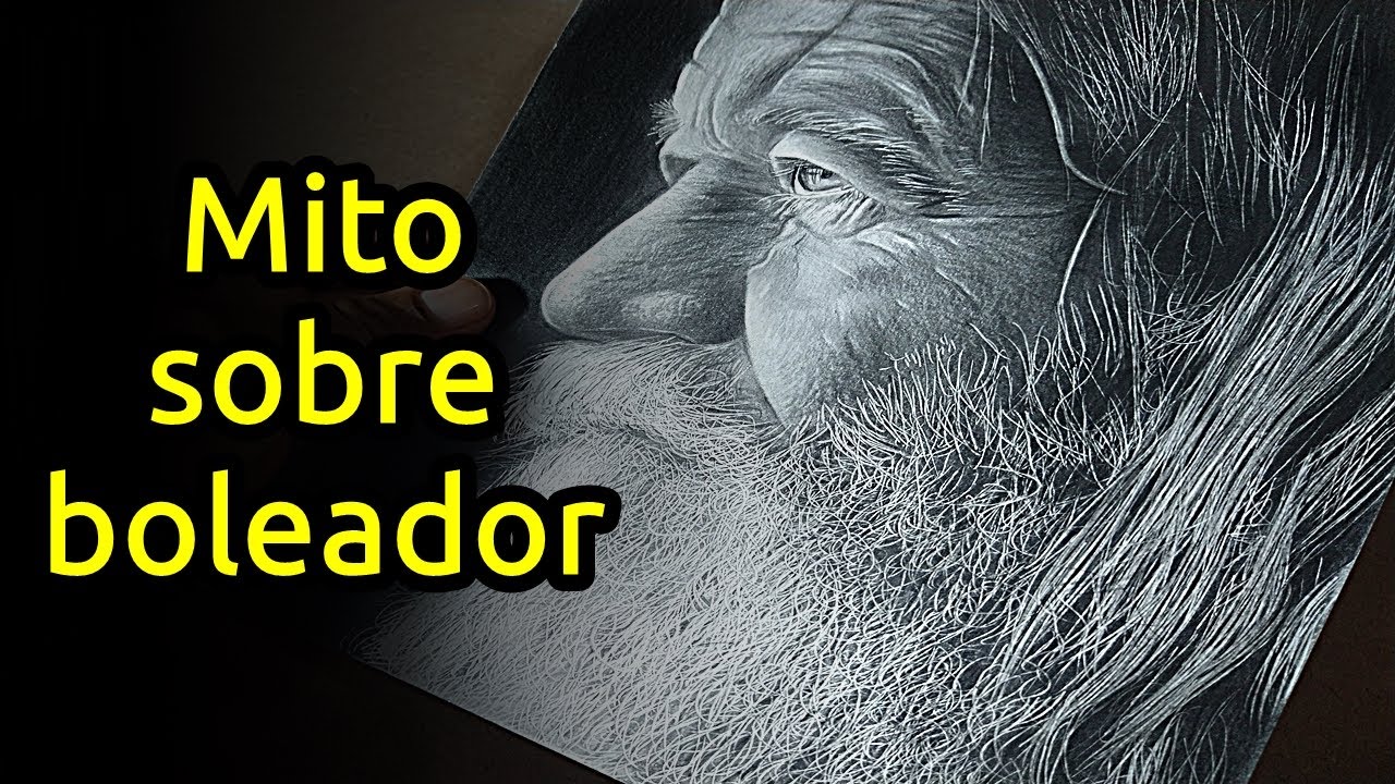 como desenhar barba branca super facil-desenhista de retrato -curso de desenho realista