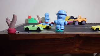 stop motion# people  cross the road#