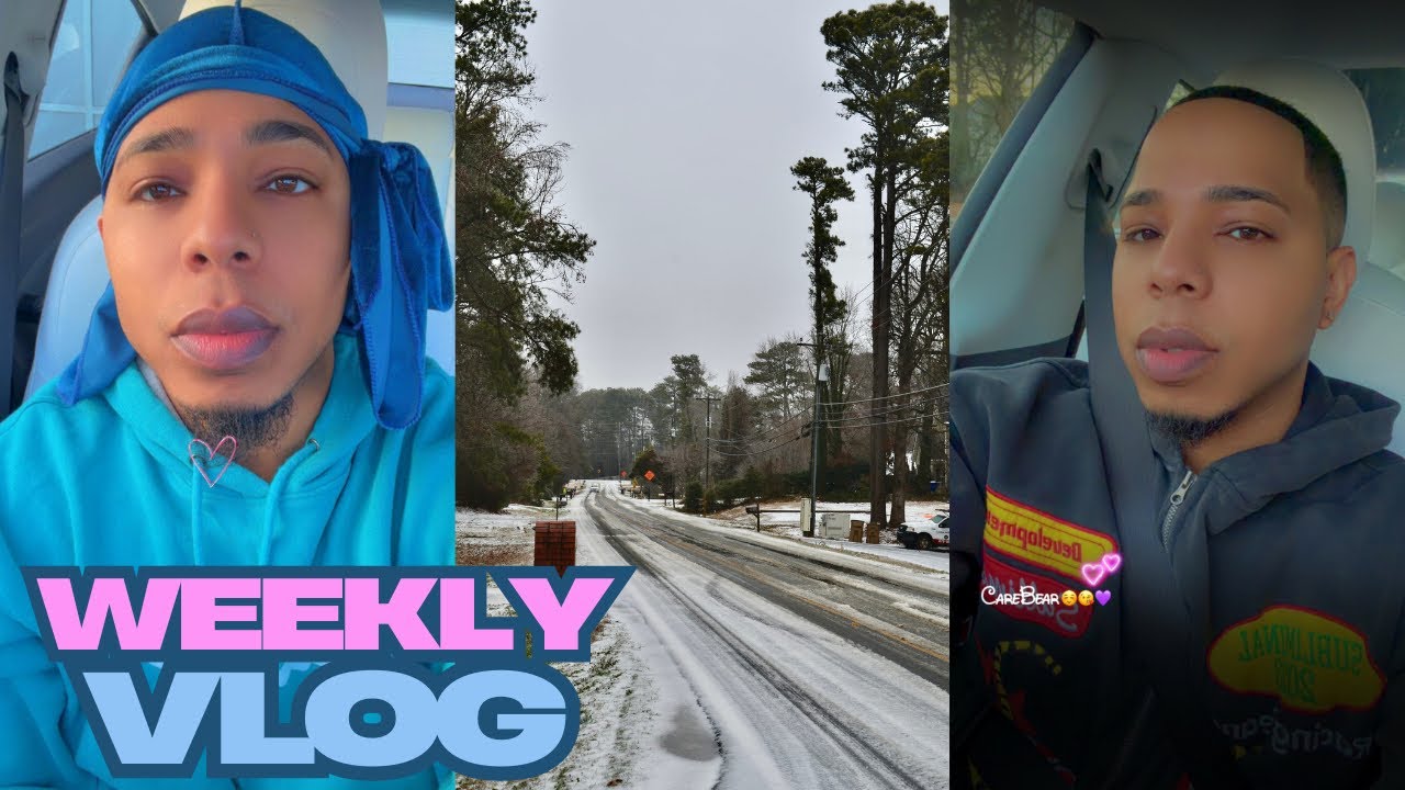 WEEKLY VLOG: DL man asked for my number😅Piissed at Walmart😡 Snow day in ATL☃️ Finally got a haircut🥰