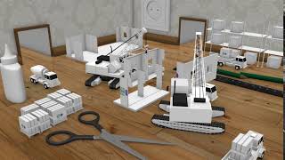 970 - Build House Construction Real Estate Logo Reveal Animation Intro