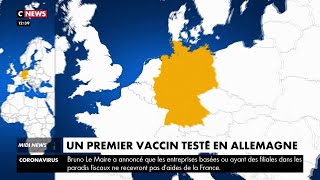 Allemagne : un premier vaccin testé fin avril